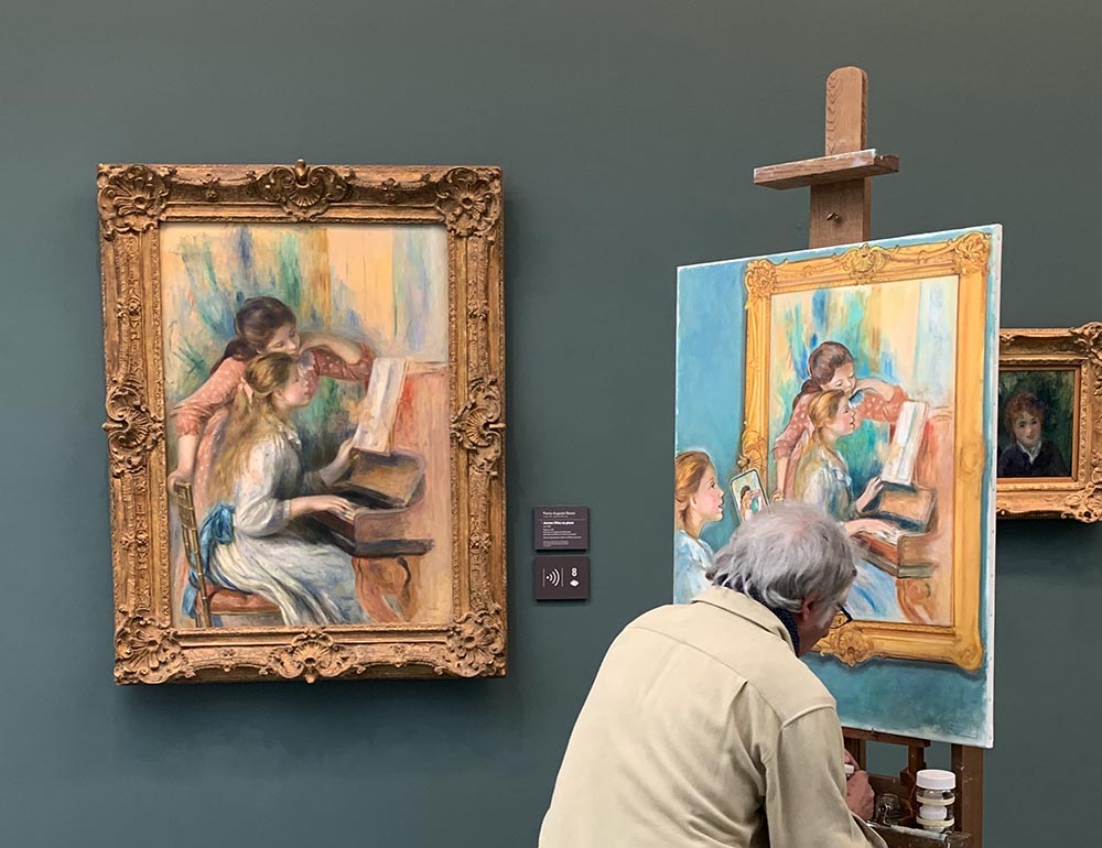 "Young Girls at the Piano" by Renoir - The Musée de l'Orangerie in Paris, France.