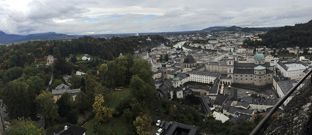 Salzburg, Austria From Above | Overcast and Beautiful